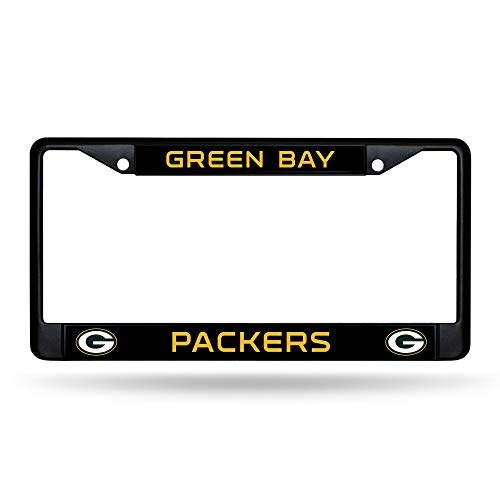 Rico Industries NFL Green Bay Packers Standard Chrome License Plate Frame 6 x 12.25-