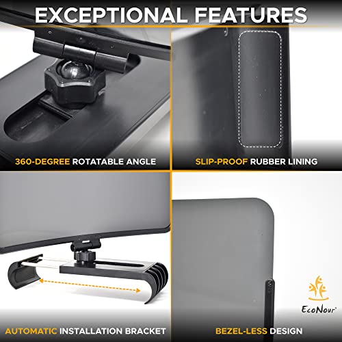 Econour Sun Visor Extender For Car | 360-Degree Rotation Polarized Car Visor Extender Sun Blocker | Car Visor Extension Eliminates Uv Rays, Sun Glare & Fog | Anti-Glare Tinted Sunscreen Accessories #TOP4