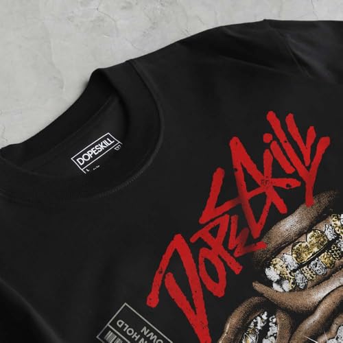Image of DopeSkill Graphic Tee Streetwear Hip Hop Hypebeast Unisex T-Shirt Sneaker Colour Matching Shirts Rapper Mouth