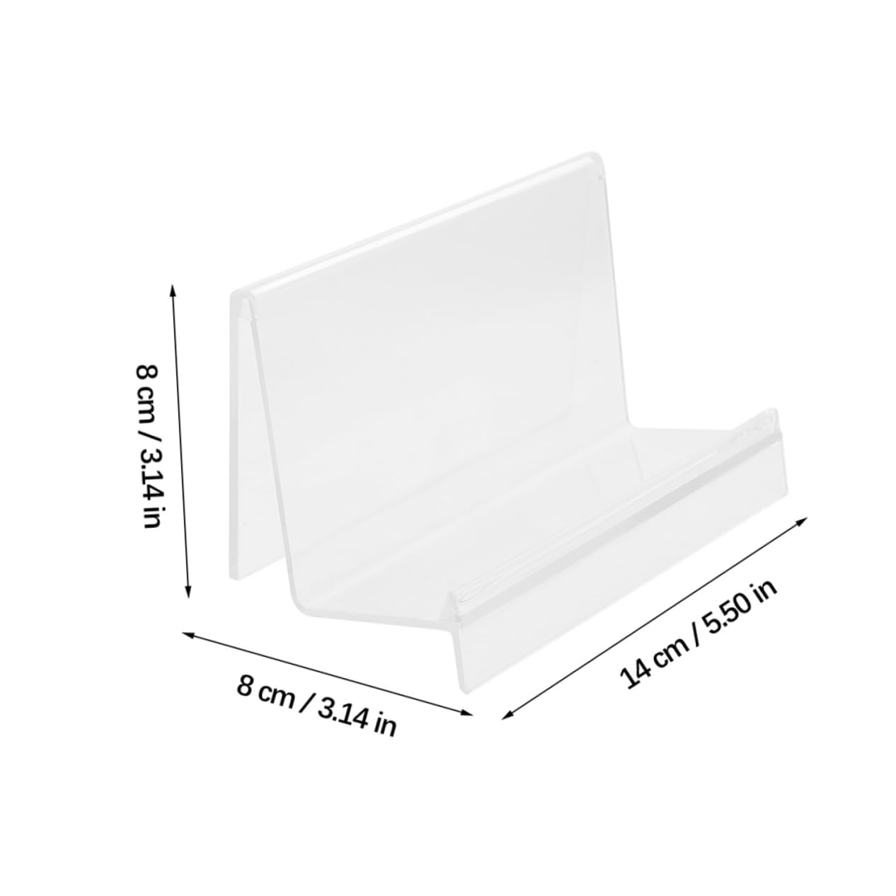 SOLUSTRE 4pcs Cellphone Display Holder Sturdy Plastic Wallet Stand for Retail Stores Space-saving Display Stands