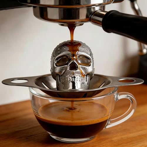 Molde para cubos de hielo cabeza de calavera acero inoxidable miniatura 3