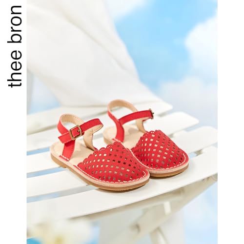 Image of THEE BRON Toddler Girls Espadrilles Sandals Hollow Out Rustic Dress Shoes