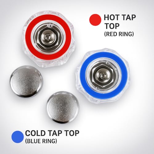 Ersatz-Wasserhahn-Köpfe, verchromt, 1 Paar