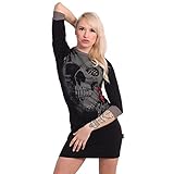 Grafikprint sowie Yakuza-Logoetikett an der Seitennaht und ein Logoaufnäher auf der Rückseite