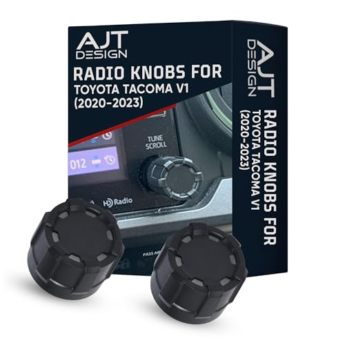AJT Design Radio Knobs Replacement for Toyota Tacoma V1 (2020-2023)