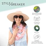 styleBREAKER Damski szalik komin pióra batik wiskoza 80x70 cm