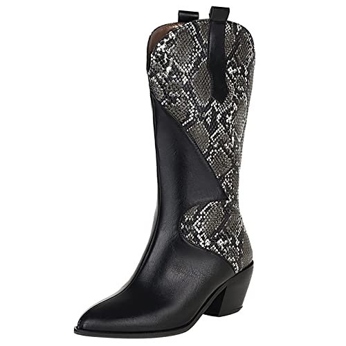 Bottes motif serpent Gicoiz femme pour des looks d'hiver et soirées Halloween