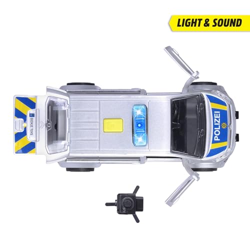 Dickie Toys - Citroën SpaceTourer - 15 cm großes Polizeiauto, inkl. Blitzer, Licht und Sound, Polizeibus für Kinder ab 3 Jahre