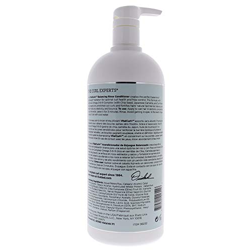 Ouidad VitalCurl Plus Balancing Rinse Conditioner For Unisex 33.8 oz Conditioner, White, 999.6 ml (Pack of 1) - Image 2