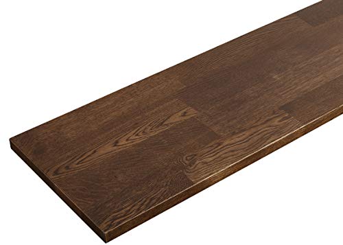 Wood One Shelf, Solid Oak Wood, Thread Surface, 0.8 inches (20 mm) Thickness, MTF0450D-D1I-FD