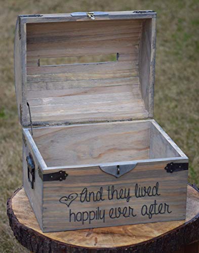 Rustic Wooden Card Chest - Rustic Wedding Decor Box- Wedding Card Box - Rustic Wedding Card Box - Wedding Card Holder - Wedding Card Box - Thumbnail 3