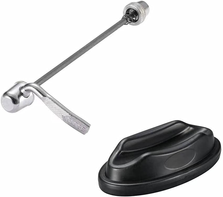 GERUIEN Bicycle Quick Release Rear Wheel Skewer And Front Wheel Riser Block, Indoor Bicycle Training Accessories for Turbo Trainer