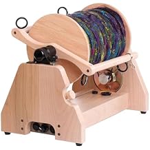 Electric Yarn Spinner, Adjustable Speed Wool Yarn Winding Machine, 0.35/0.6/1.06" Wire Entry Hole, 49oz Capacity, Lacquered, 0-500rpm Infinite Speed Change, for Yarn Weaving