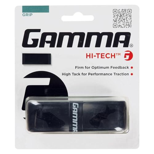 GAMMA Hi-Tech Replacement Tennis Grip, High Traction Feel, Maximum Control, Durable Tennis Racquet...