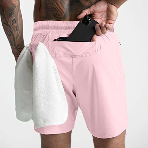 Men's Workout Shorts 5 Inch Inseam Men's Linen Casual Classic Fit Short Drawstring Summer Beach Shorts A006 #TOP1
