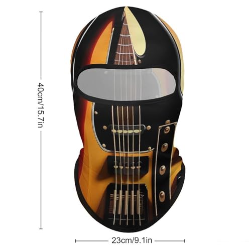 Balaclava Mask for Men Balaclava Ski Mask Instrumental Guitar Winter Face Mask Face Cover for Cycling miniatura 2