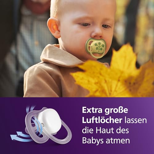 Philips Avent ultra air Schnuller – kiefergerecht geformtes Design, für Babys ab 18 Monaten, weicher, symmetrischer Silikonsauger… – Ansicht 2