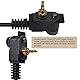 HYS Security Headset Kompatibel für Motorola MTH500 MTH600 MTH650 MTH800 MTH850 MTP850 MTS850 Funkgerät | mit Schallschlauch und PTT-Taste (Typ 2)