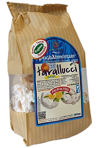 Tarallucci Tarallini Tradizionali mit Zitronen Zucker Glasur, Süße Taralli Zuccherati al Limone, Puglialimentari, 150 g Cover