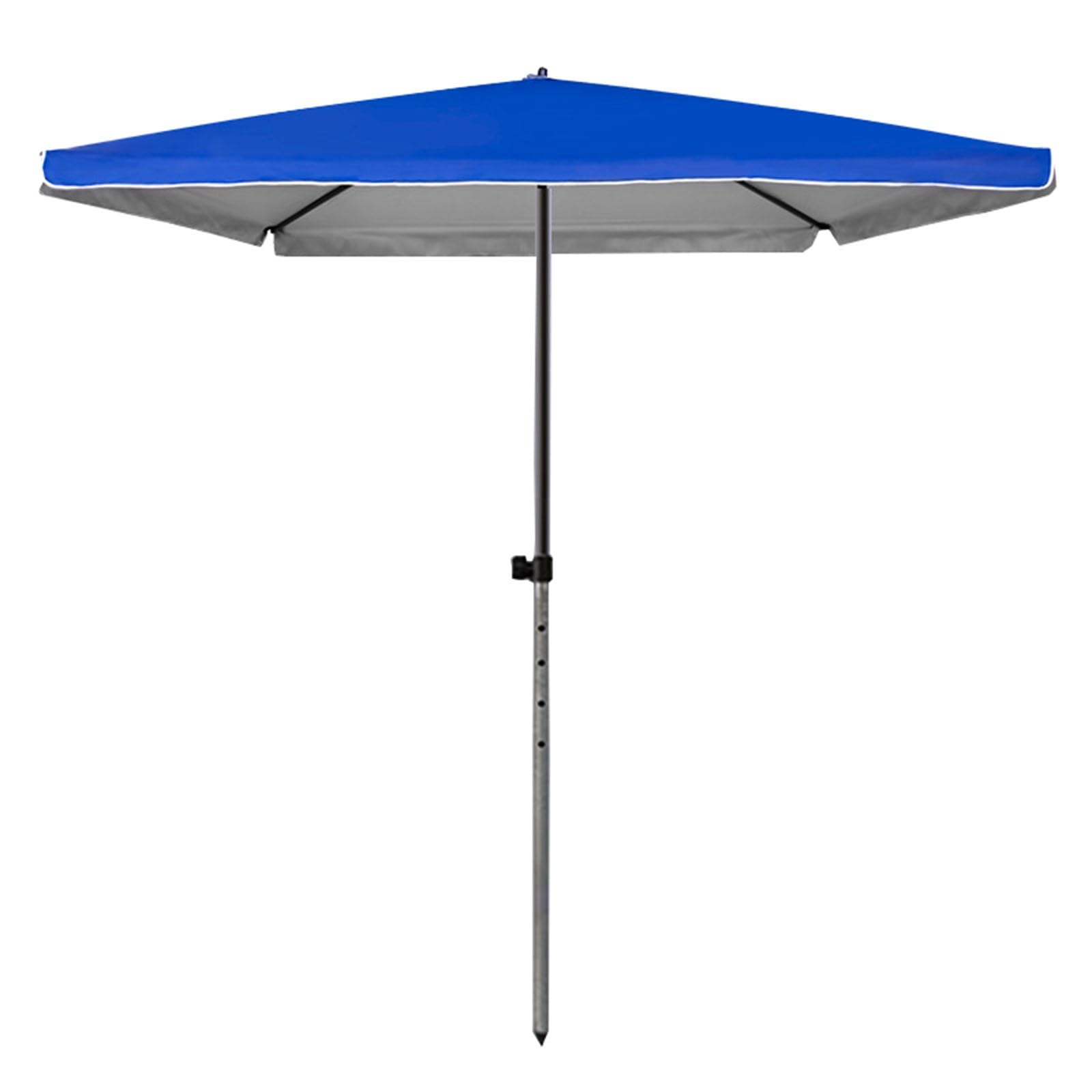 Sombrilla de patio cuadrada azul de 2m con 8 varillas para lluvia y sol 1