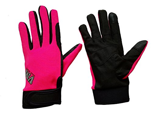 JF Reitsport RHS-08 Gants Femme, Rose, FR : M (Taille Fabricant : M)