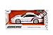 Jada Hyper-Spec 1:24 Porsche 911 GT3 (996.1) Die-Cast Car, Toys for Kids and Adults(White/Red Stripes)