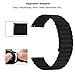 Tasikar 22mm Bands Compatible with Samsung Galaxy Watch 3 45mm Band, Silicone Magnetic Clasp [Double Sided Wearable] Replacement Bracelet Strap for Watch 46mm, Black