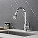 GUSITE Wasserhahn Küche, 360° Schwenkbar Ausziehbar Küchenarmatur, Einhand-Spültischarmatur aus Edelstahl, mischbatterie küche Mit Dreifunktionsdüse, 100% Bleifrei (Chrom)