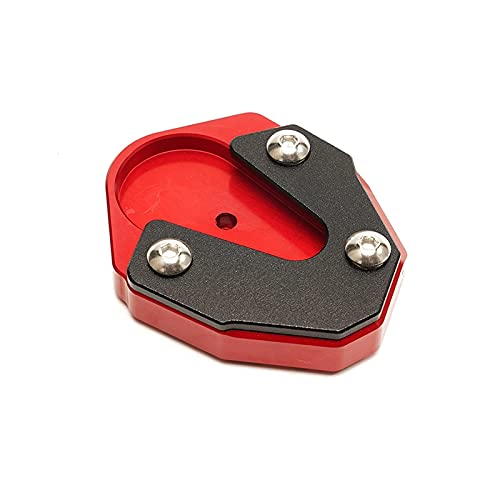 Extensión del soporte de la motocicleta, Extensión de soporte lateral Agranderador motocicleta aluminio Funzero de aluminio Papel de extensión del pie de pie Compatible with la almohadilla de extensió