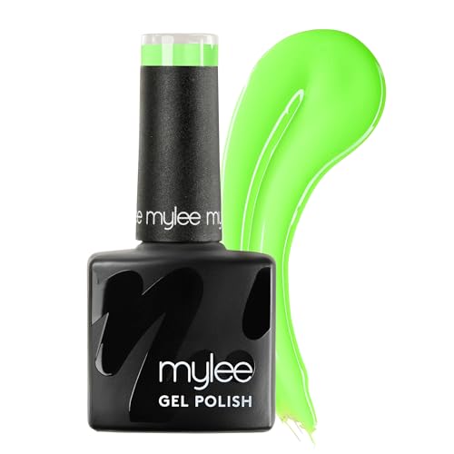 Mylee Gel Nail Polish 8ml [Lime Cordial] - UV/LED Soak-Off Nail Art Manicure Pedicure for Professional Salon & Home Use [Neon Range] - Long Lasting & Easy to Apply