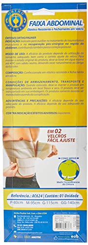 Faixa Abdominal com Dois Painéis, Ortho Pauher, Bege, Grande
