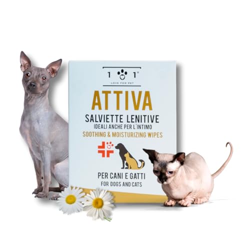 Salviette Lenitive Idratanti per Cani e Gatti - 22 Salviette Salviette Lenitive Idratanti per Cani e Gatti - 22 Salviette