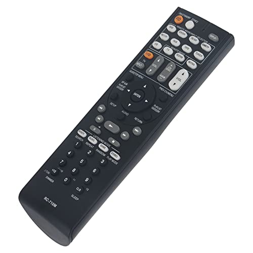 VINABTY RC-710M Replacement Remote Control Compatible with Onkyo Hi-Fi Audio Video 7.1 Channel Home Cinema Receiver TX-SR606S HT-S7100 TX-SR606 TX-SR606B TX-SR333 HT-R560 HT-R393 HTR393 TXSR606 - Image 3