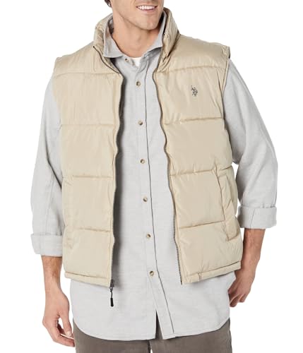 U.S. POLO ASSN. Womens USPA Signature Vest Thompson Khaki L