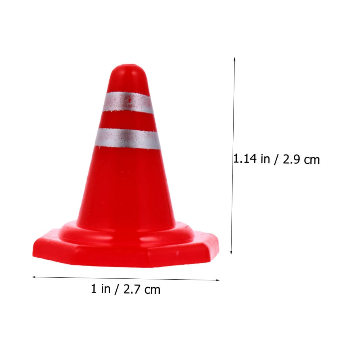 DECHOUS 25pcs Orange Traffic Cones for Parking Diy Road Cone Signs Simulation for Boys and Girls