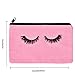 10 Pieces Eyelash Makeup Bags Cosmetic Bags Travel Make up Pouches with Zipper for Women Girls (Pink)
