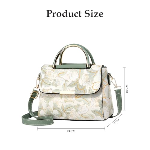 Image of SYGA Women's Cross Border Handbag With Flower Printed Small Square shoulder messenger bag