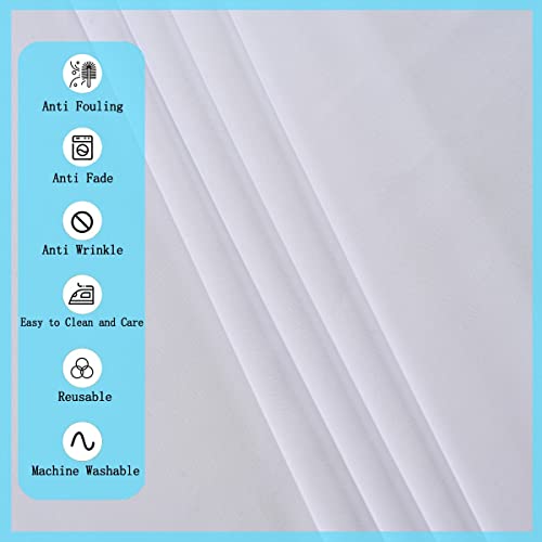 image for HASJOIN 10 Pack White Tablecloths for 8 Foot Rectangle Tables 60 x 126