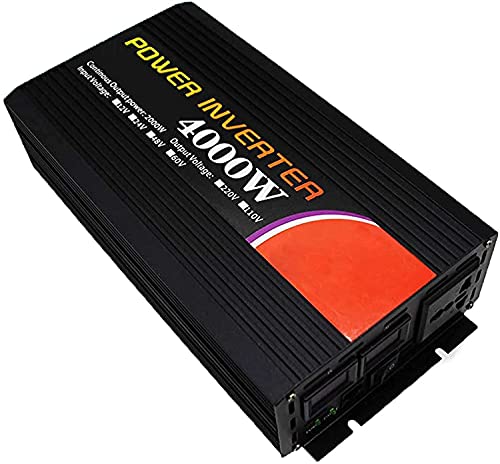Convertisseur AC écran LCD 4000W signal pur sinus stable de 60V à 220V