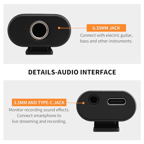 JOYO 5.8GHz Wireless Guitar System (JW-02S) Bundles with JOYO Guitar Audio Interface (MOMIX CAB) miniatura 7