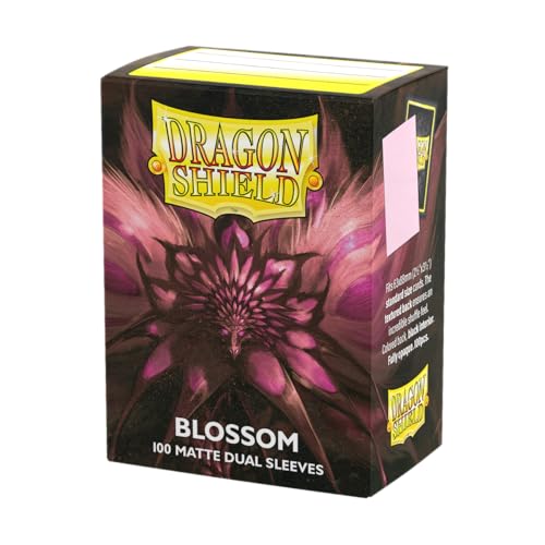Dragon Shield | Matte Dual Standard Size Card Sleeves | 100 CT - Smooth & Tough Premium TCG Sleeves - Compatible with Pokemon Flesh & Blood One Piece & Magic the Gathering | Blossom