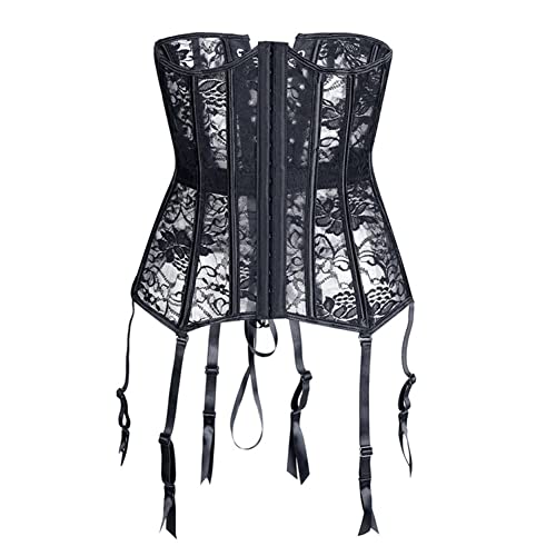 Corset taille formateur bustier femme sous poitrine style gothique C775