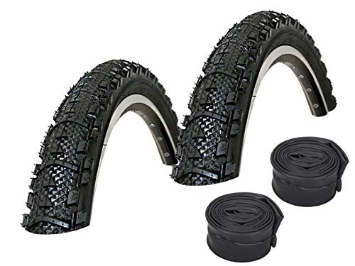Pneus VTT Kenda Kwick 26 pouces anti-crevaison avec chambres à air Continental à valve Presta