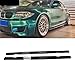 R Style Carbon Fiber Material Side Skirts Extensions Lip Compatible for BMW 1 Series E82 E88 E1M Sport Car Tuning 2011-2013