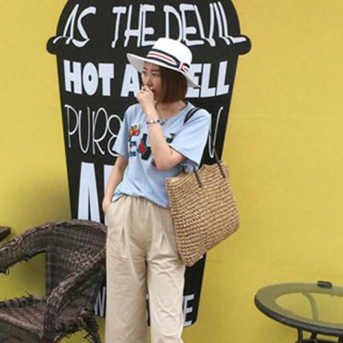 Beach woven swimming bag, one shoulder women's bag, leisure vacation travel4