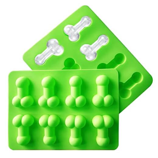 Moule à glaçons en forme de sexe, vert