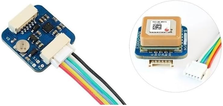 M10Q-5883 GPS Compass Module, High-Precision GNSS Receiver Compatible with FPV Racing Drones Quadcopters and RC Airplanes