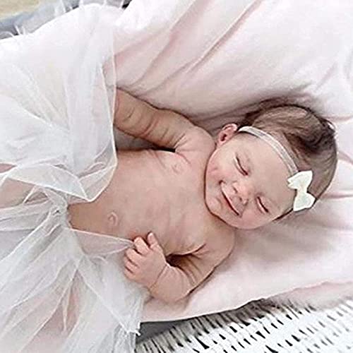 MWKL Reborn Babypuppe realistische Babypuppen 55cm Reborn Mädchen Weicher Körper Netter Smiley Neugeborenes Mädchen… – Bild 5