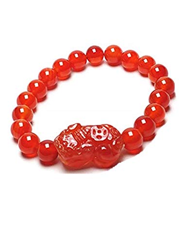 Bracelet en agate rouge naturelle 8 mm à porter au quotidien pour un style élégant au bureau