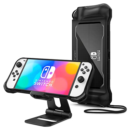 Spigen Rugged Armor & S311 Stand Designed for Nintendo Switch OLED Model (2021) Spigen Rugged Armor & S311 Stand Designed for Nintendo Switch OLED Model (2021)